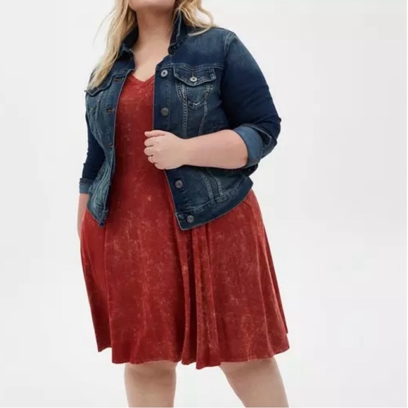Torrid Mini Super Soft Trapeze Dress With Pockets Rayon Spandex Women’s 1X - Picture 1 of 10